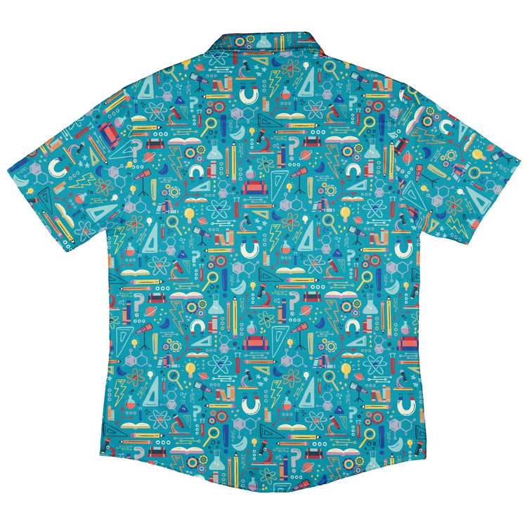 Just Science Button Up Shirt Geek Nerd adult sizing Design by Zirkus Design q225