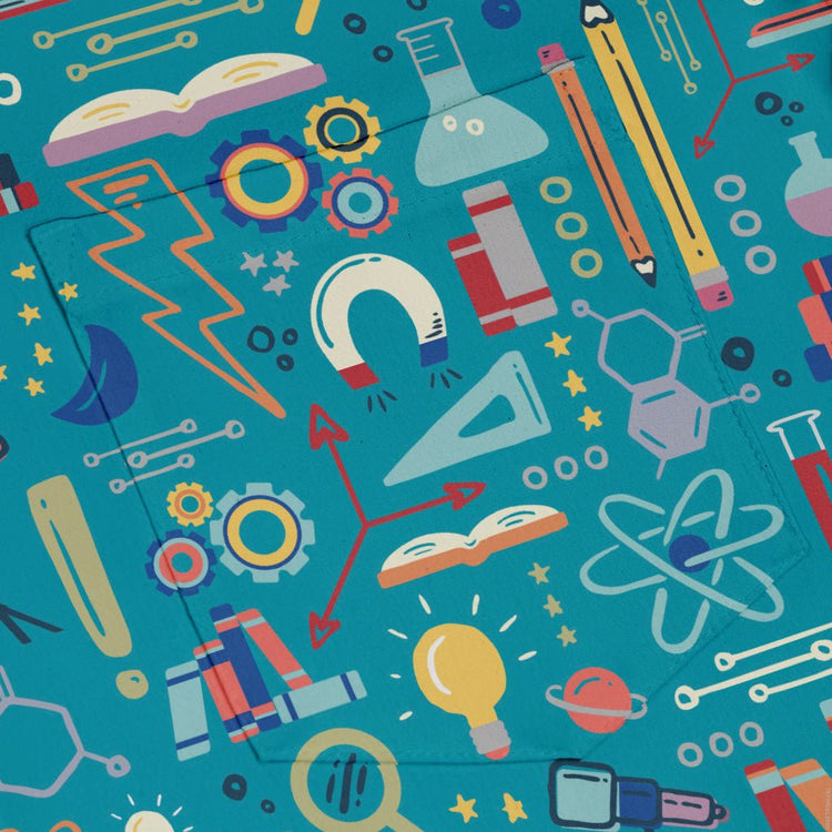 Just Science Button Up Shirt Geek Nerd adult sizing Design by Zirkus Design q225