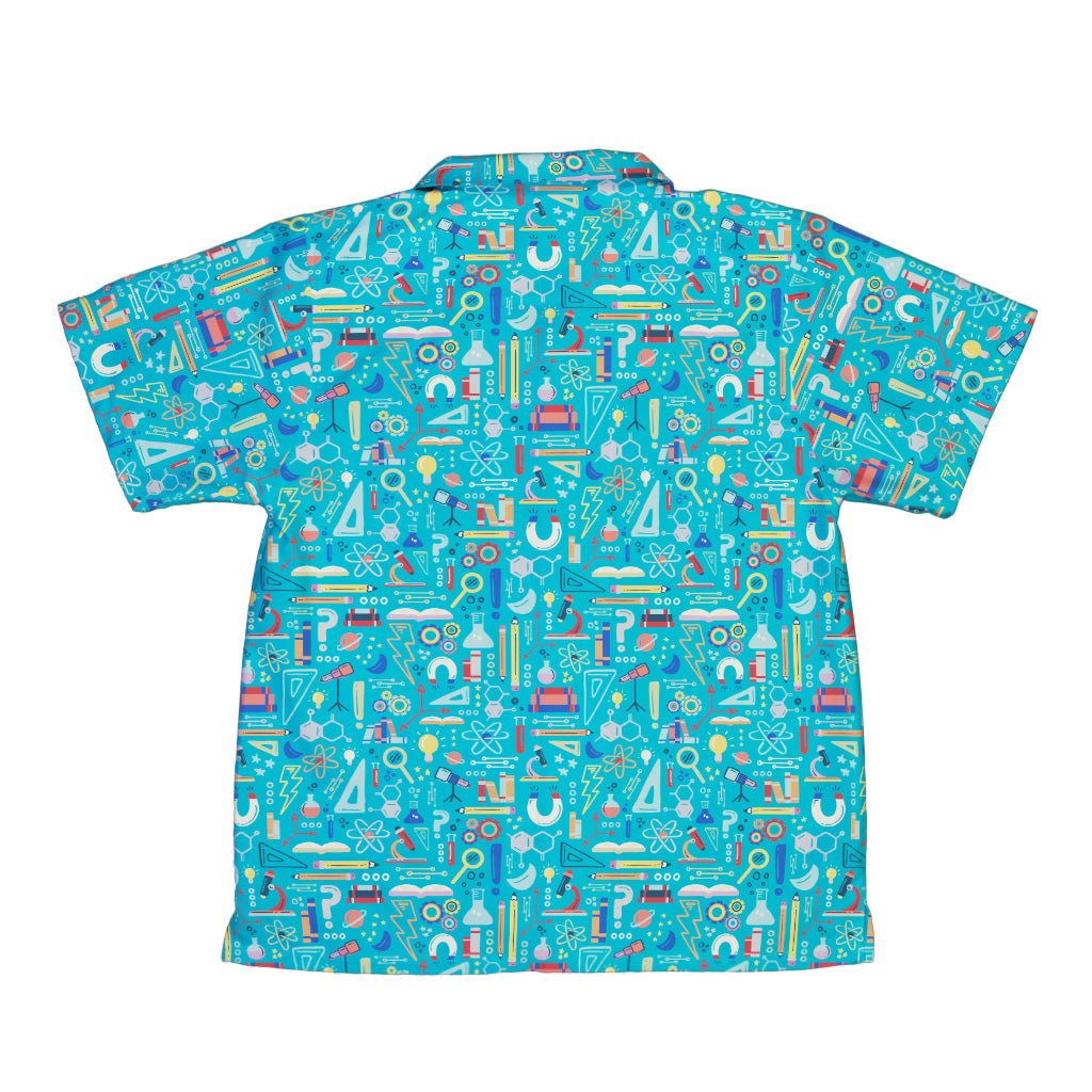 Just Science Youth Hawaiian Shirt Geek Nerd Design by Zirkus Design q225 science print
