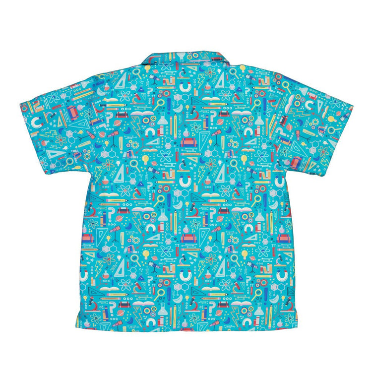 Just Science Youth Hawaiian Shirt Geek Nerd Design by Zirkus Design q225 science print