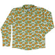 Kawaii Piglets Incense Green Long Sleeve Button Up Shirt Geek Nerd adult sizing Anime Design by Ardi Tong