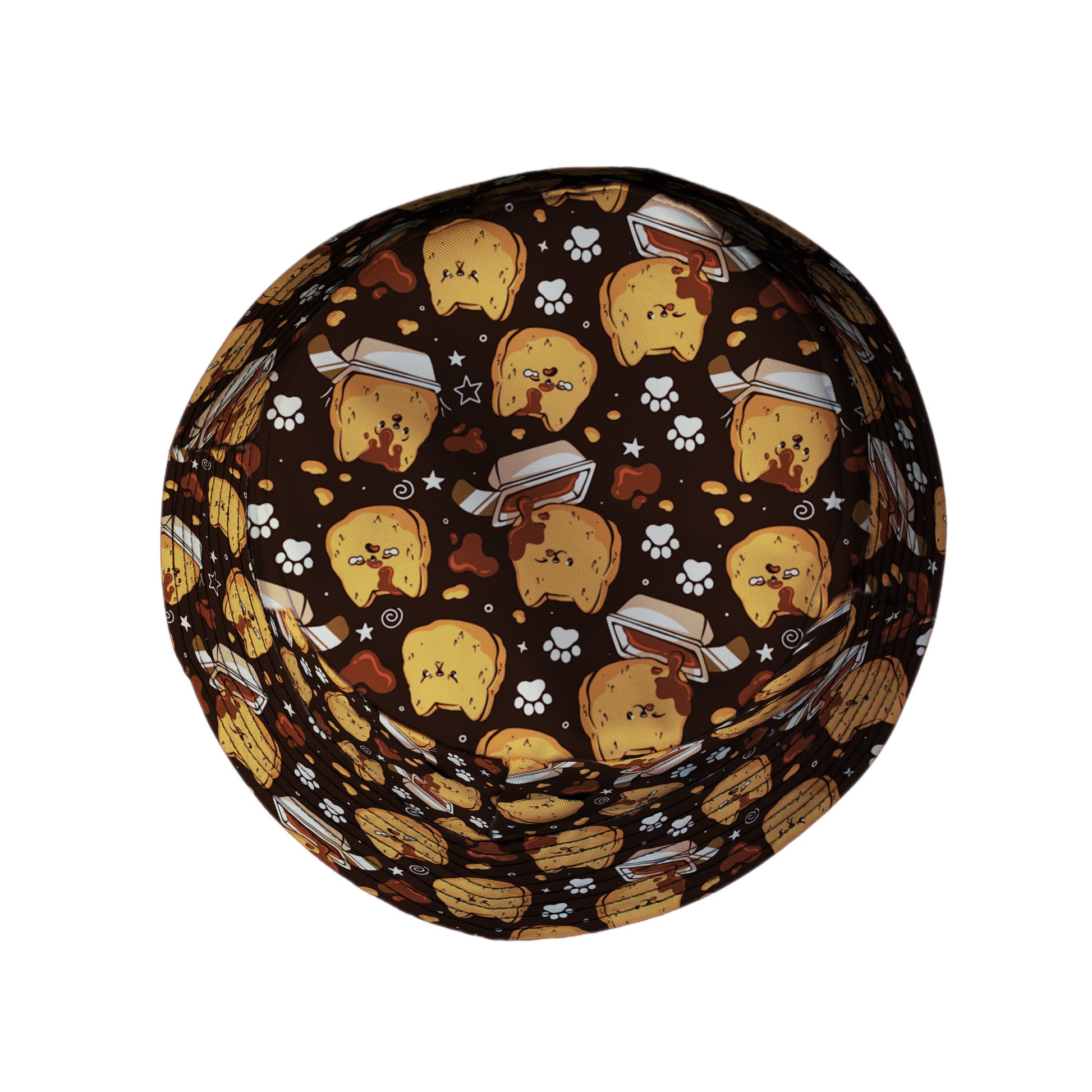 Kitten Nuggets Bucket Hat Top View