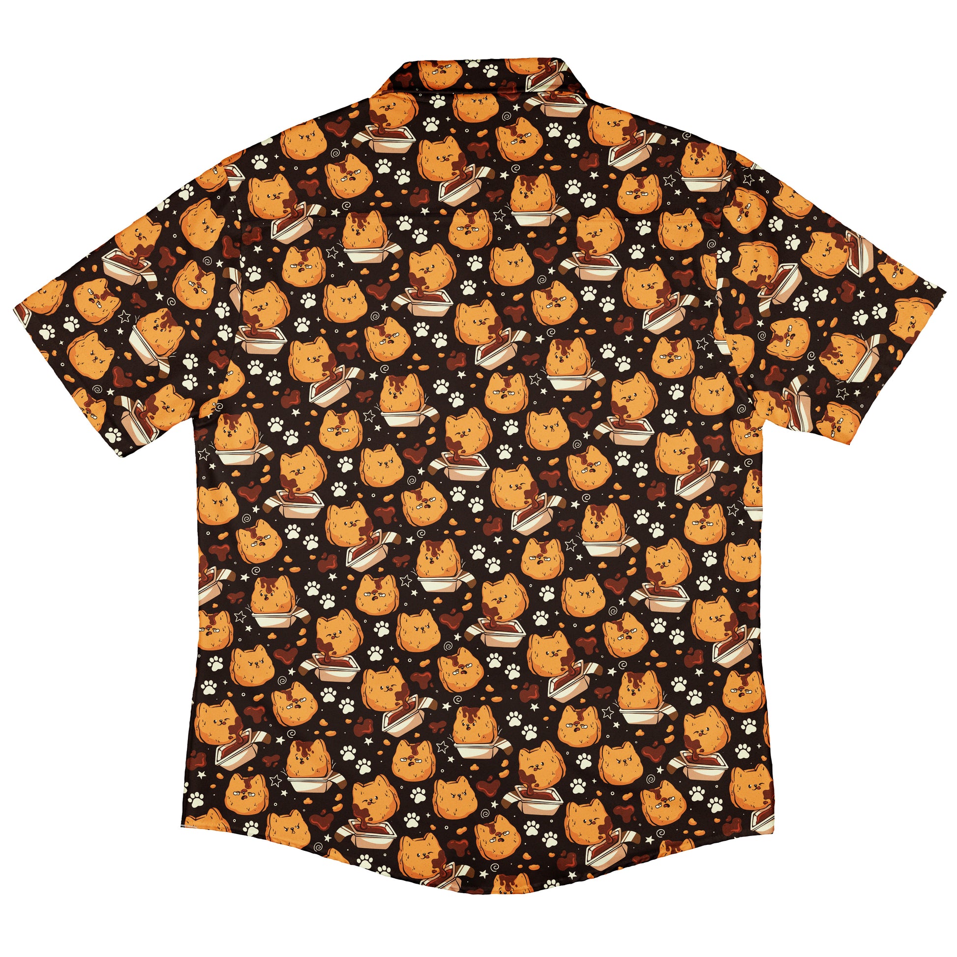 Kitten Nuggets Button Up Shirt Back