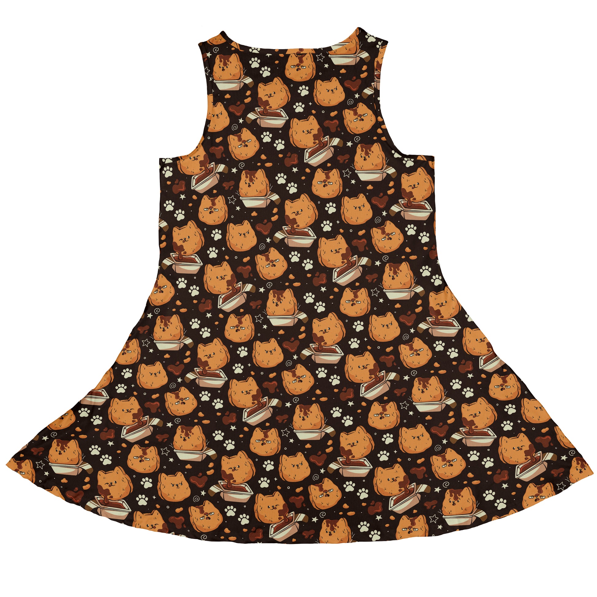 Kitten Nuggets Sleeveless Dress back