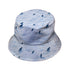 Kitty Snow Trail Bucket Hat Gray Stitching