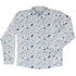 Kitty Snow Trail Long Sleeve Button Up Shirt front