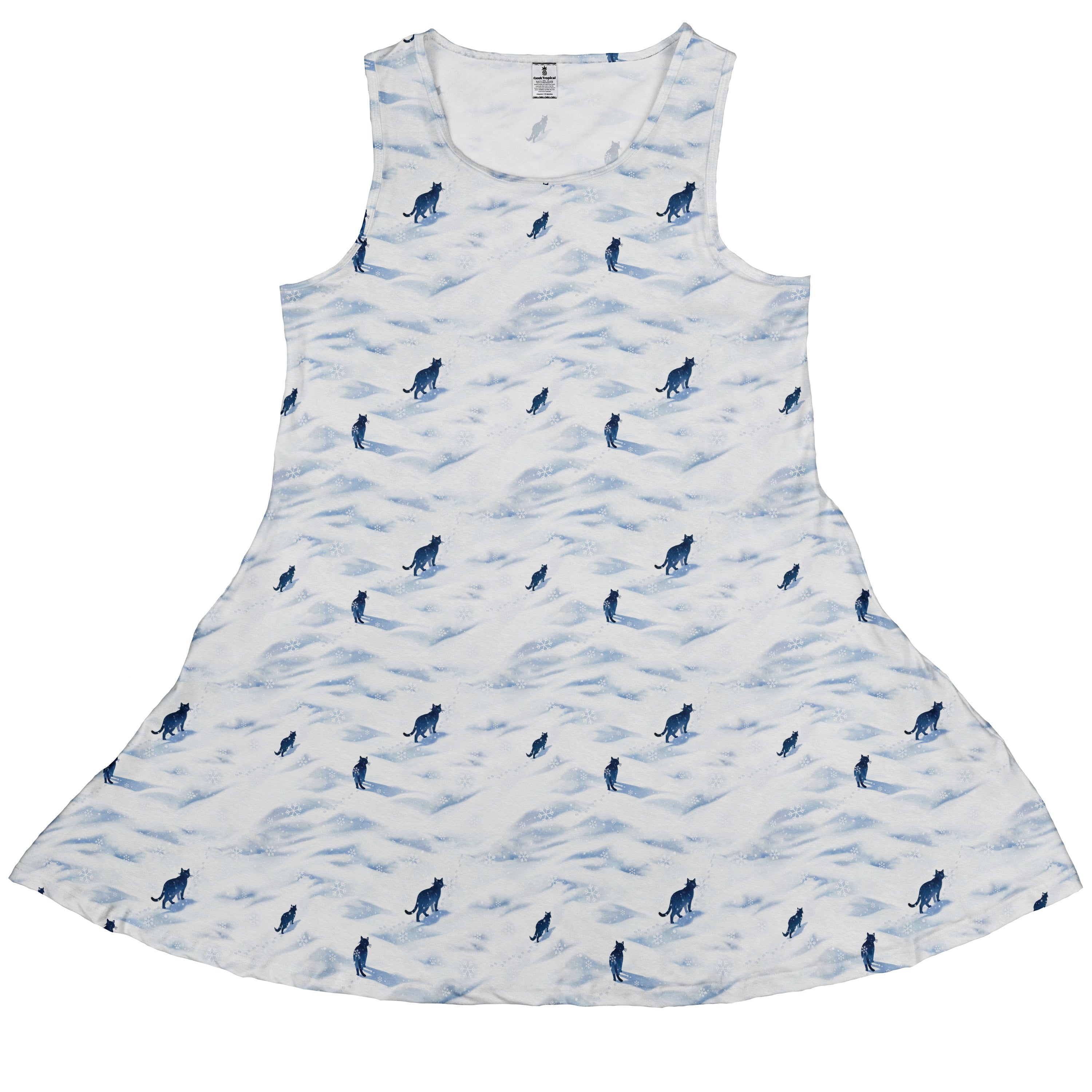 Kitty Snow Trail Sleeveless Dress front
