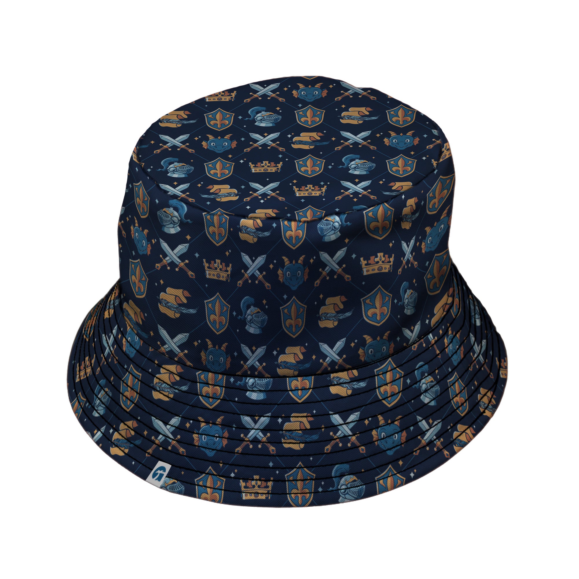 Knight Quest Crest Bucket Hat Black Stitching