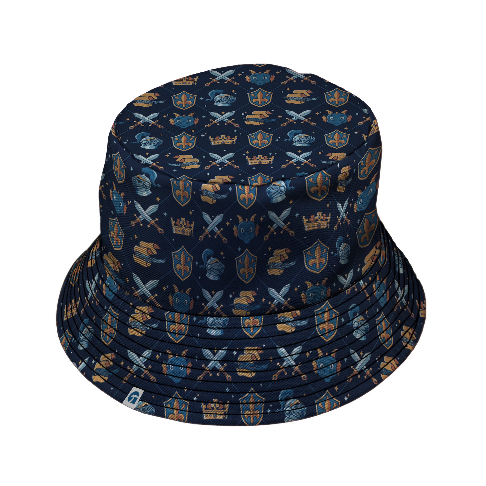 Knight Quest Crest Bucket Hat Black Stitching