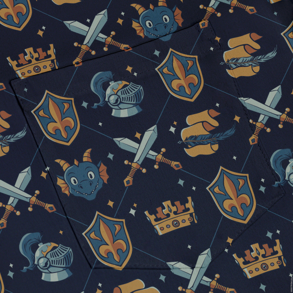 Knight Quest Crest Button Up Shirt Pocket