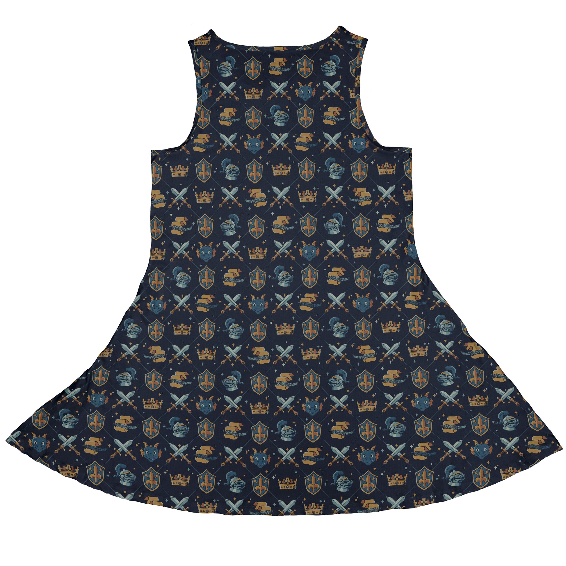 Knight Quest Crest Sleeveless Dress back