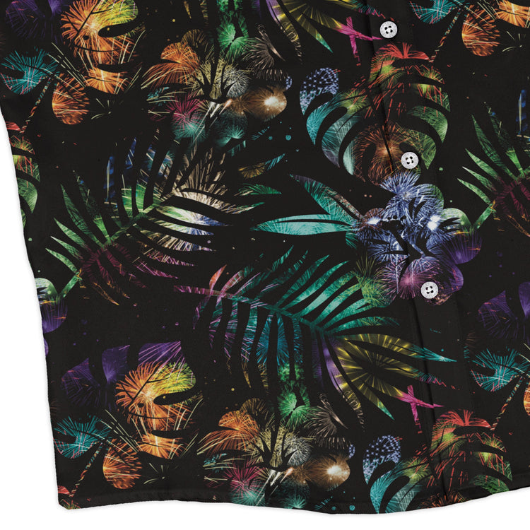 Knightly Fireworks Long Sleeve Button Up Shirt Geek Nerd adult sizing Designs by Nathan Fantasy Prints