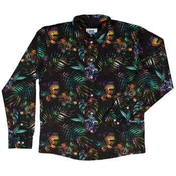 Knightly Fireworks Long Sleeve Button Up Shirt 2