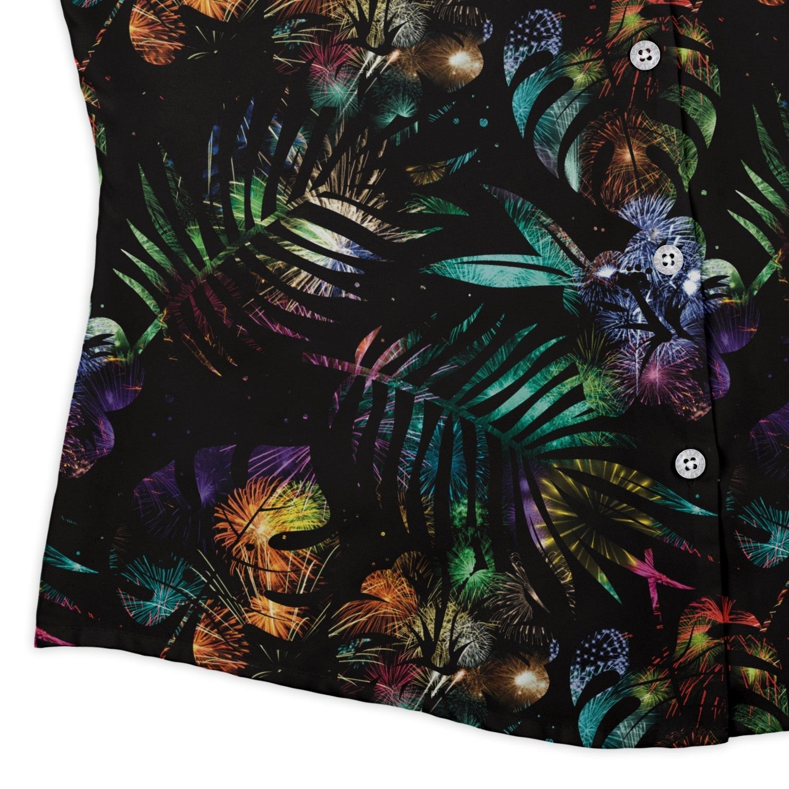 Knightly Fireworks Curvy Button Up Shirt Geek Nerd Designs by Nathan Fantasy Prints Q3