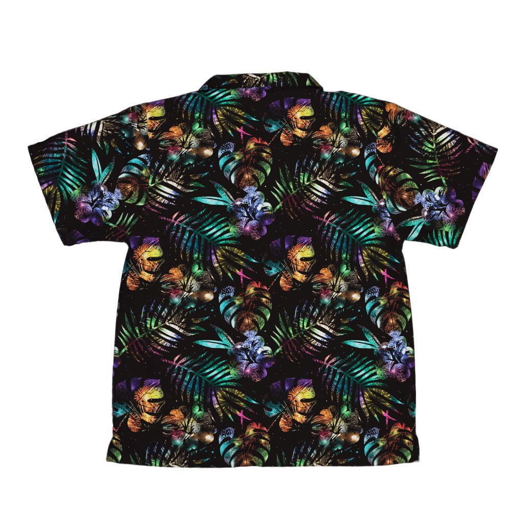 Knightly Fireworks Youth Hawaiian Shirt - Botany Print - Designs by Nathan - Q3