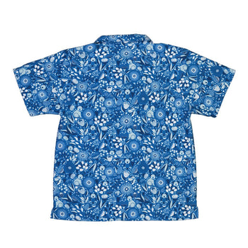 Koala Floral Youth Hawaiian Shirt Geek Nerd animal patterns botany print Design by Zirkus Design