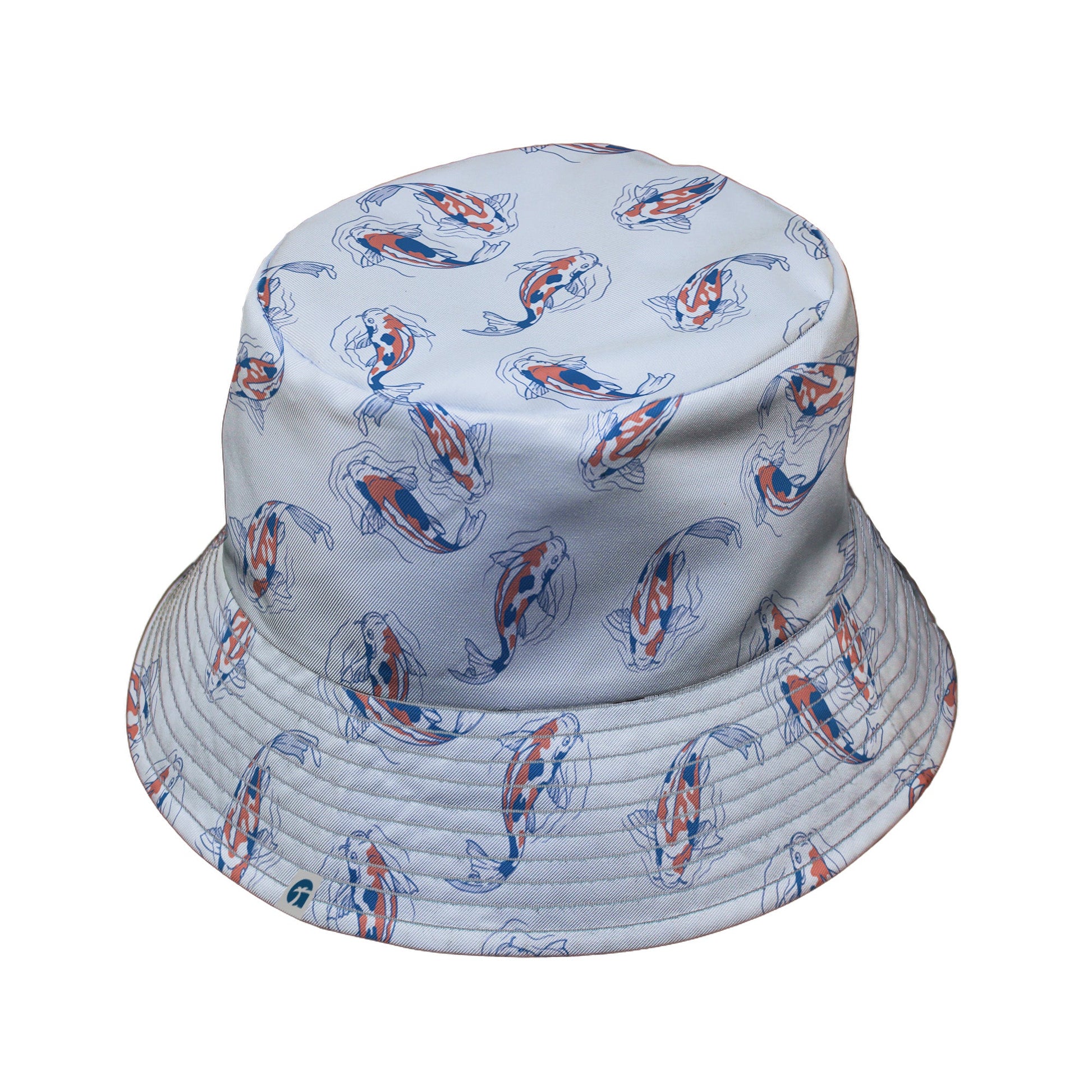 Koi Lake Bucket Hat Geek Nerd 0925 Animal Patterns Botany Print