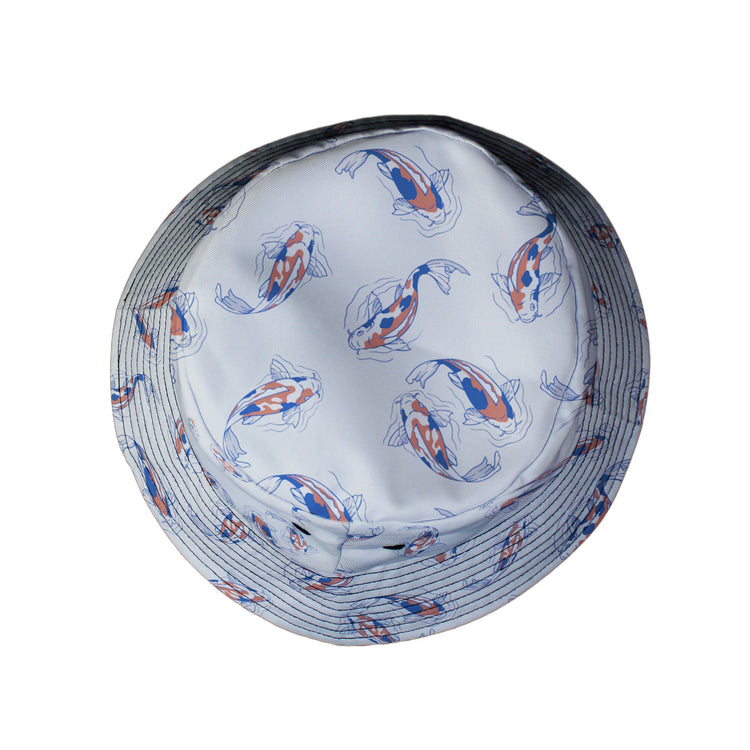 Koi Lake Bucket Hat Geek Nerd 0925 Animal Patterns Botany Print