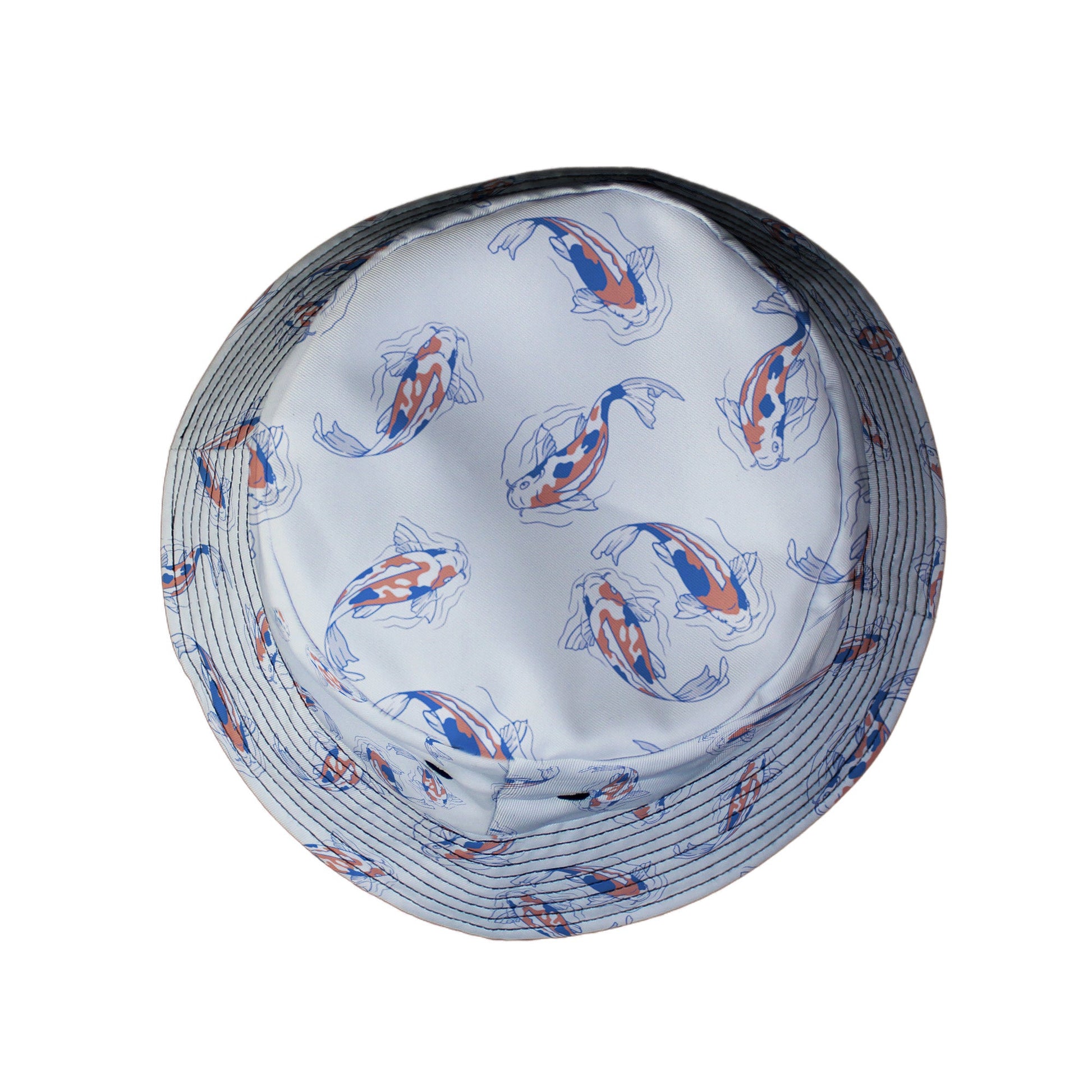 Koi Lake Bucket Hat Geek Nerd 0925 Animal Patterns Botany Print