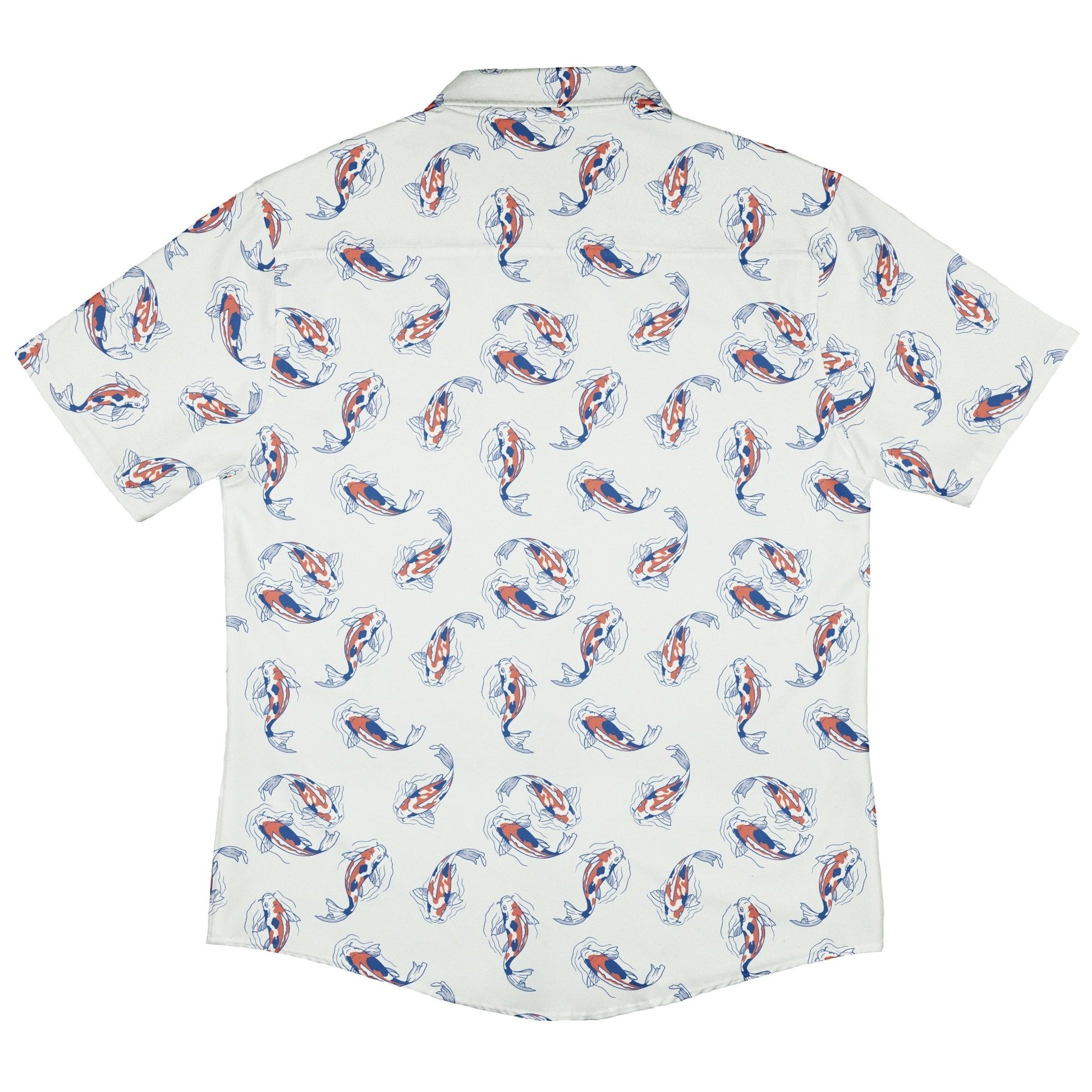 Koi Lake Button Up Shirt Geek Nerd 0925 adult sizing All Adult Button Up Shirts