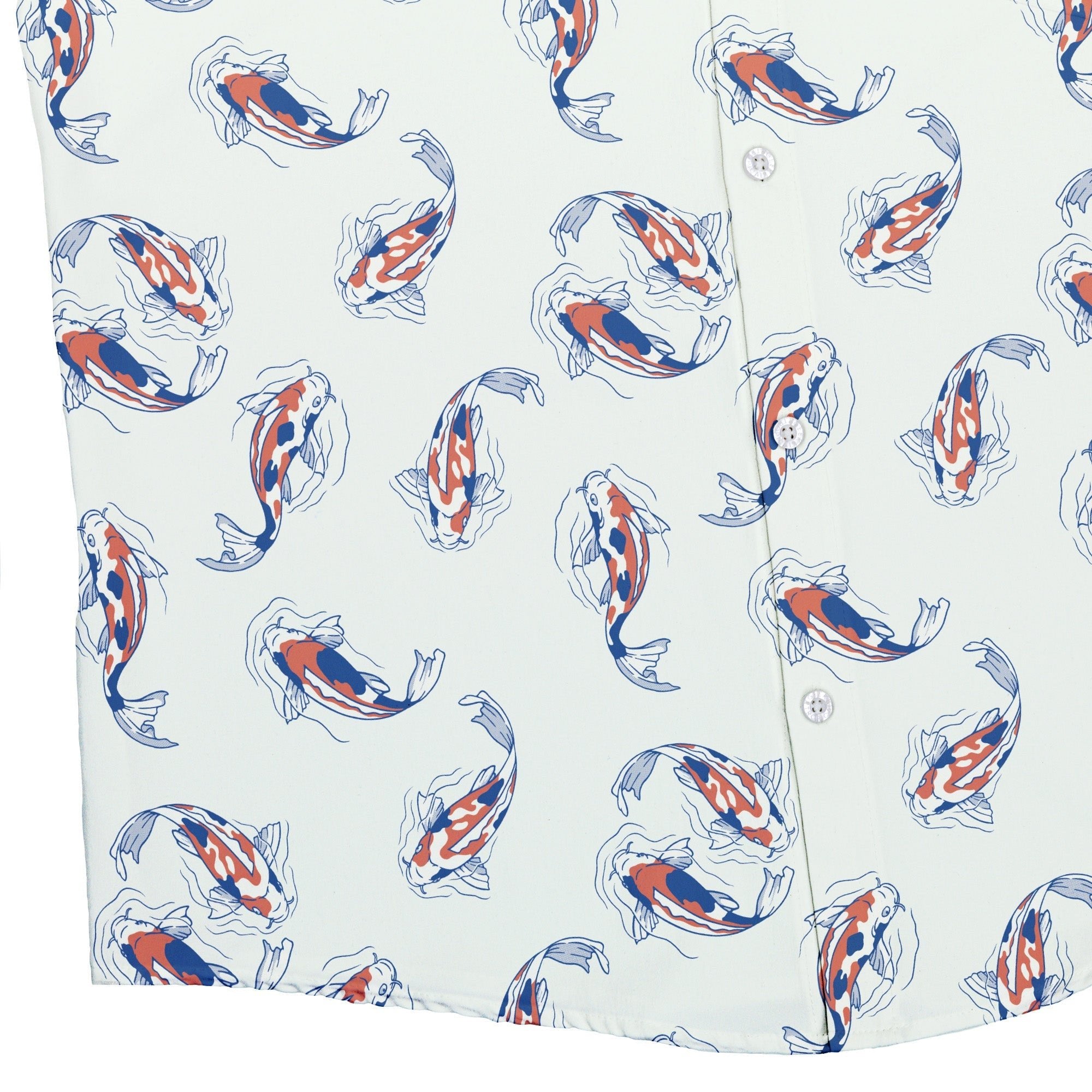 Koi Lake Button Up Shirt Geek Nerd 0925 adult sizing All Adult Button Up Shirts