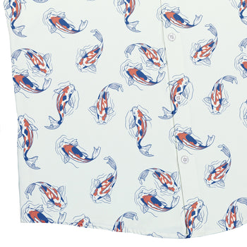 Koi Lake Button Up Shirt Geek Nerd 0925 adult sizing All Adult Button Up Shirts