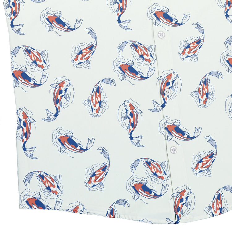 Koi Lake Button Up Shirt Geek Nerd 0925 adult sizing All Adult Button Up Shirts