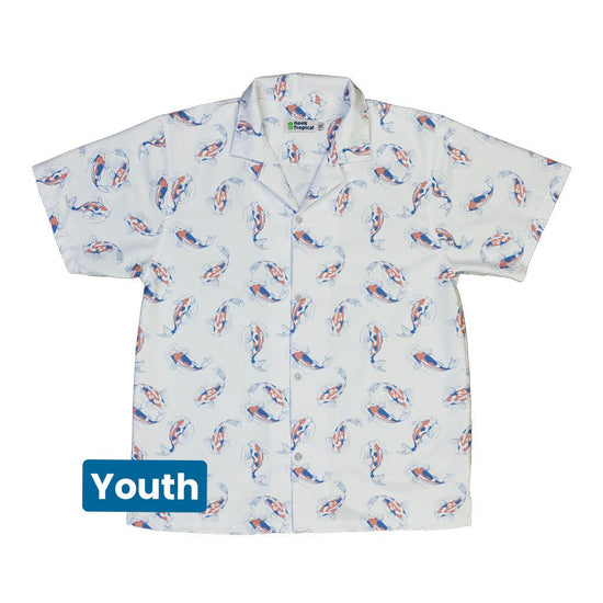 Koi Lake Youth Hawaiian Shirt Geek Nerd 0925 Animal Patterns Botany Print