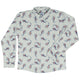 Koi Lake Long Sleeve Button Up Shirt Geek Nerd 0925 adult sizing All Adult Button Up Shirts