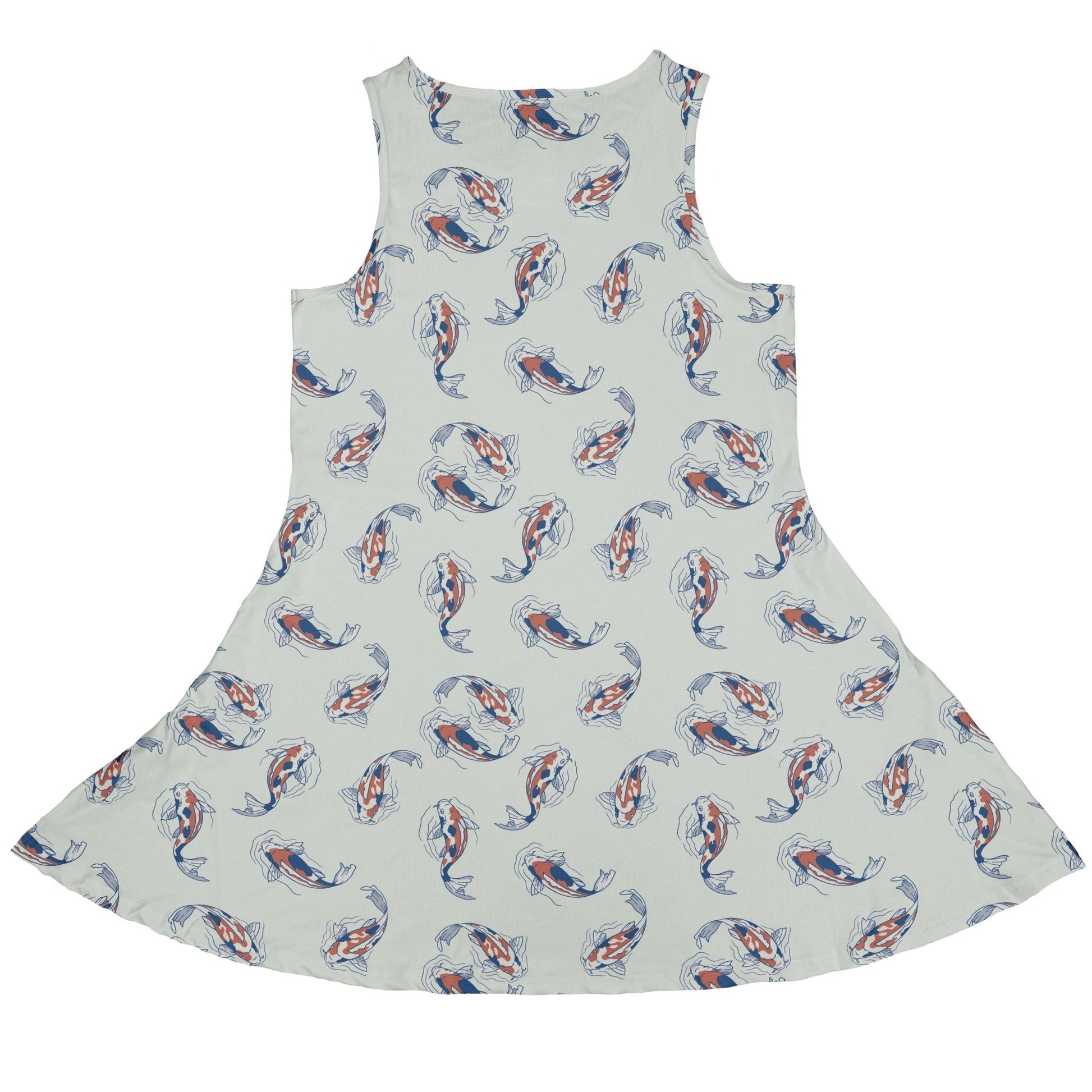 Koi Lake Dress Geek Nerd 0925 Animal Patterns Botany Print