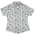 Koi Lake Curvy Button Up Shirt Geek Nerd 0925 All Adult Button Up Shirts Animal Patterns