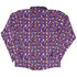 Lab Beakers Purple Science Long Sleeve Button Up Shirt Geek Nerd adult sizing FLOW DESC WRITING Maximalist Patterns