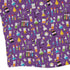 Lab Beakers Purple Science Long Sleeve Button Up Shirt Geek Nerd adult sizing FLOW DESC WRITING Maximalist Patterns