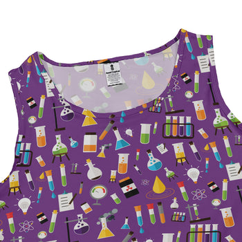 Lab Beakers Purple Science Dress Geek Nerd lx - C Maximalist Patterns science print