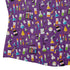 Lab Beakers Purple Science Curvy Button Up Shirt Geek Nerd Maximalist Patterns science print women