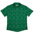 Leafy Green Dice Button Up Shirt - adult sizing - Botany Print - Design by Heather Davenport