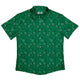 Leafy Green Dice Button Up Shirt - adult sizing - Botany Print - Design by Heather Davenport