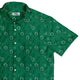 Leafy Green Dice Button Up Shirt - adult sizing - Botany Print - Design by Heather Davenport