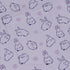 Lilac Anime Bunnies Long Sleeve Button Up Shirt Geek Nerd Animal Patterns Anime Design by Ardi Tong
