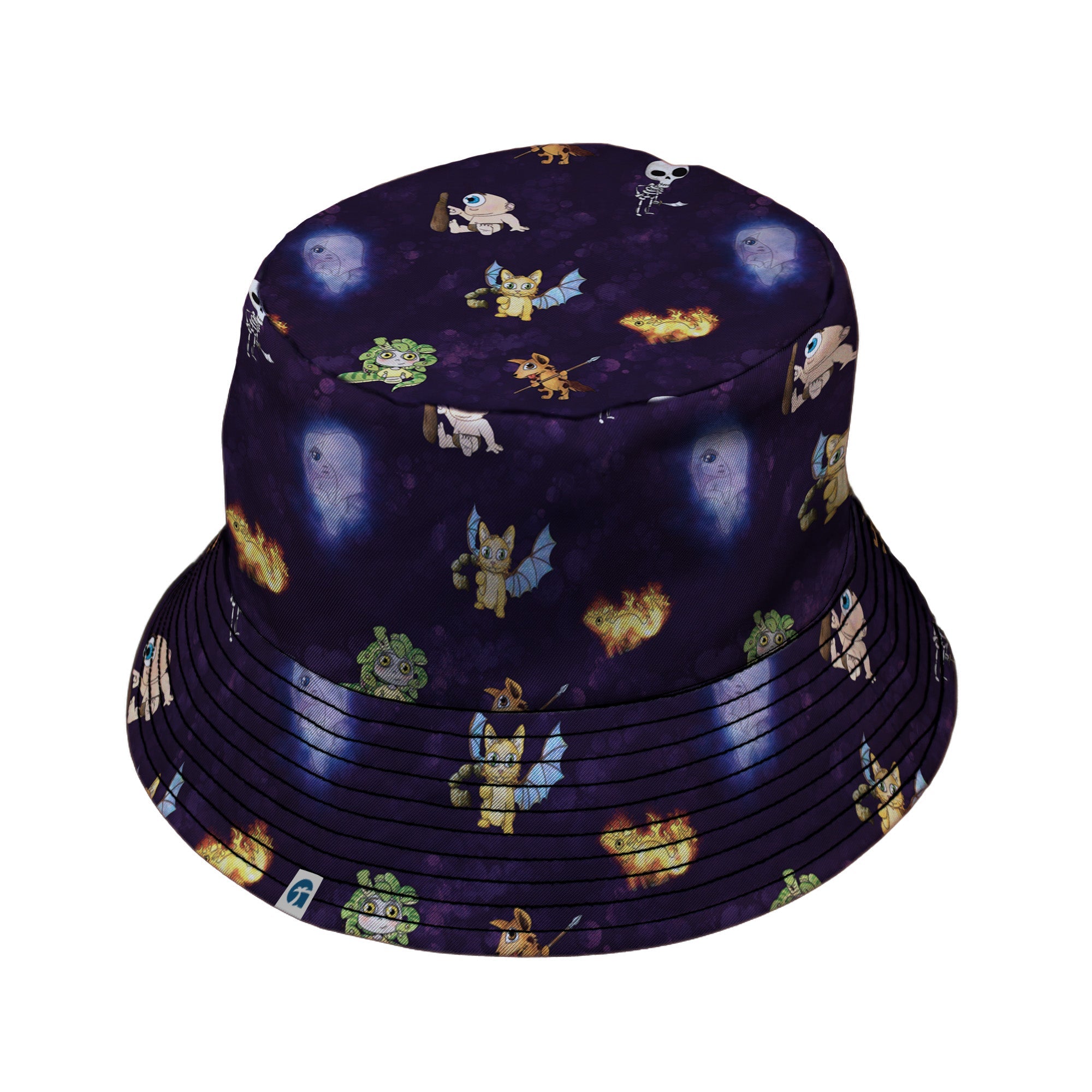 Little Monsters Bucket Hat Geek Nerd Designs by Nathan fantasy prints lx - B
