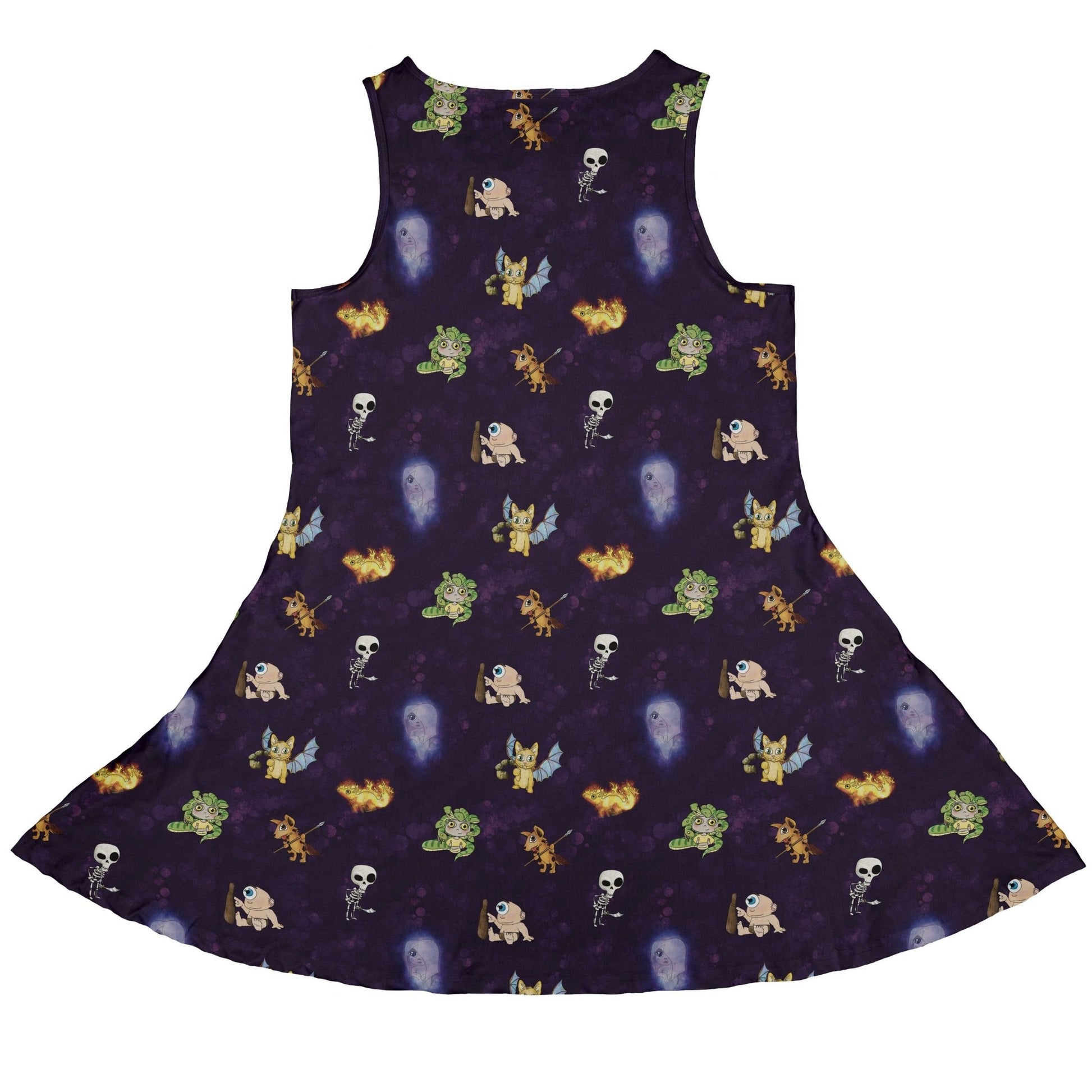 Little Monsters Dress Geek Nerd Designs by Nathan fantasy prints lx - C