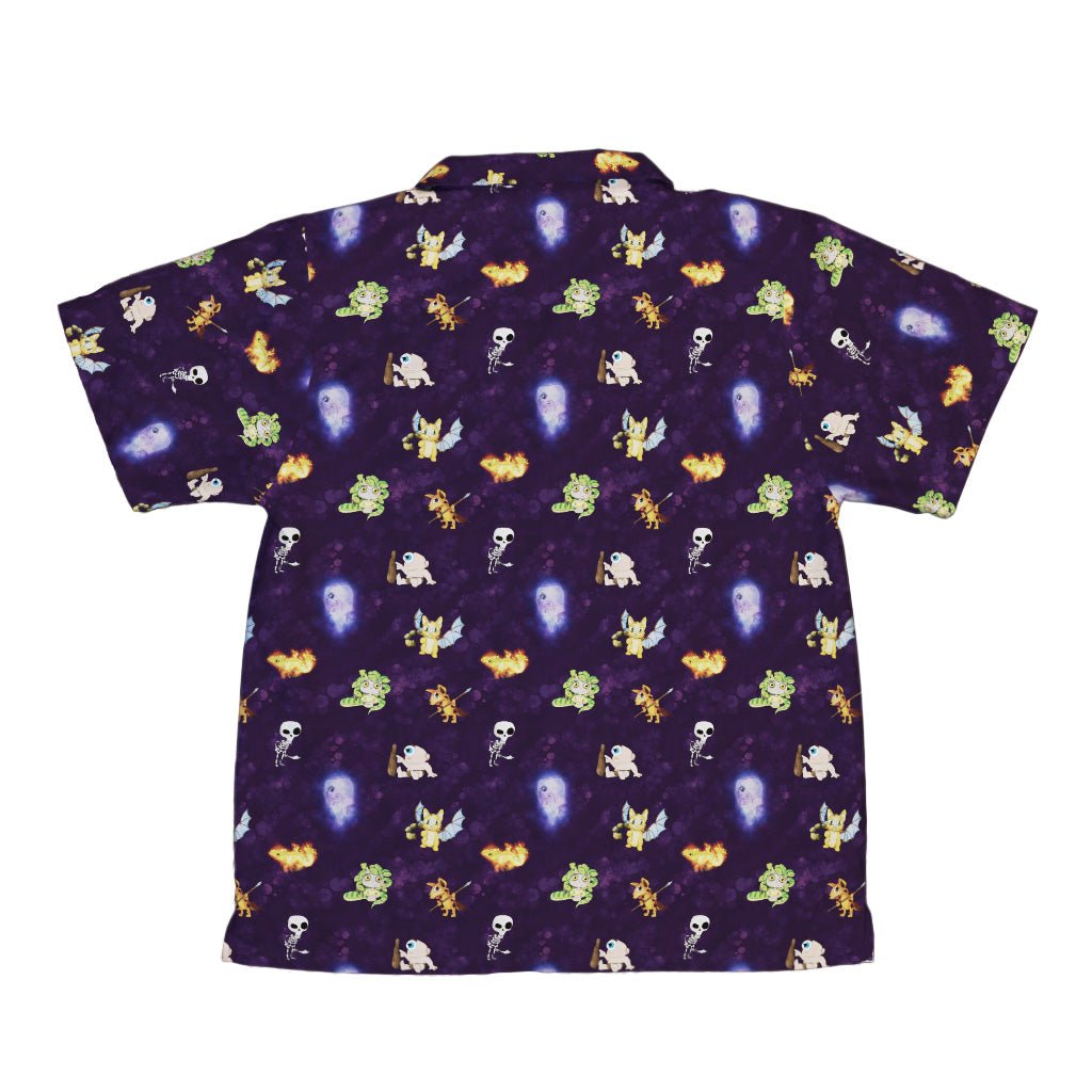 Little Monsters Youth Hawaiian Shirt Geek Nerd Designs by Nathan fantasy prints q225