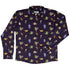 Little Monsters Long Sleeve Button Up Shirt Geek Nerd adult sizing Designs by Nathan fantasy prints