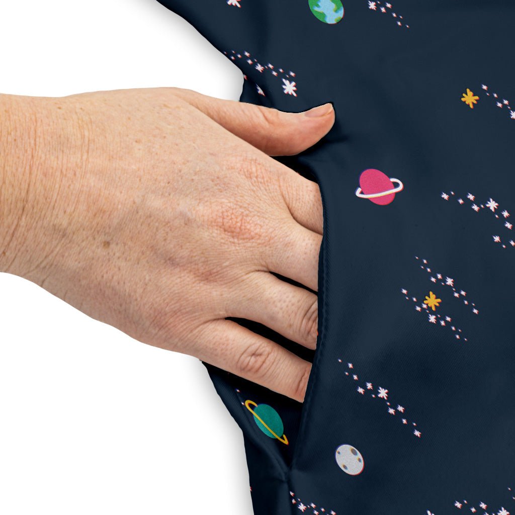 Lost In Space Planets Dress Geek Nerd Design by Tobe Fonseca lx - C outer space & astronaut print