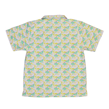 Luna Moth Gathering Youth Hawaiian Shirt Geek Nerd animal patterns botany print Design by Julie Kitzes