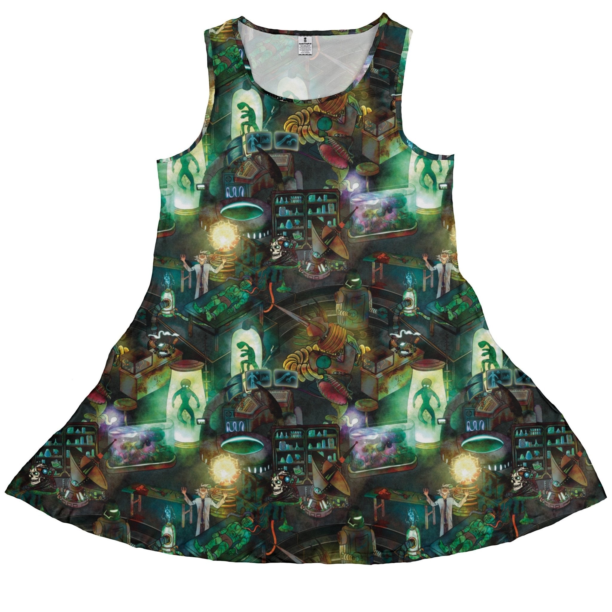 Mad Lab Dress Geek Nerd halloween lx - C q4