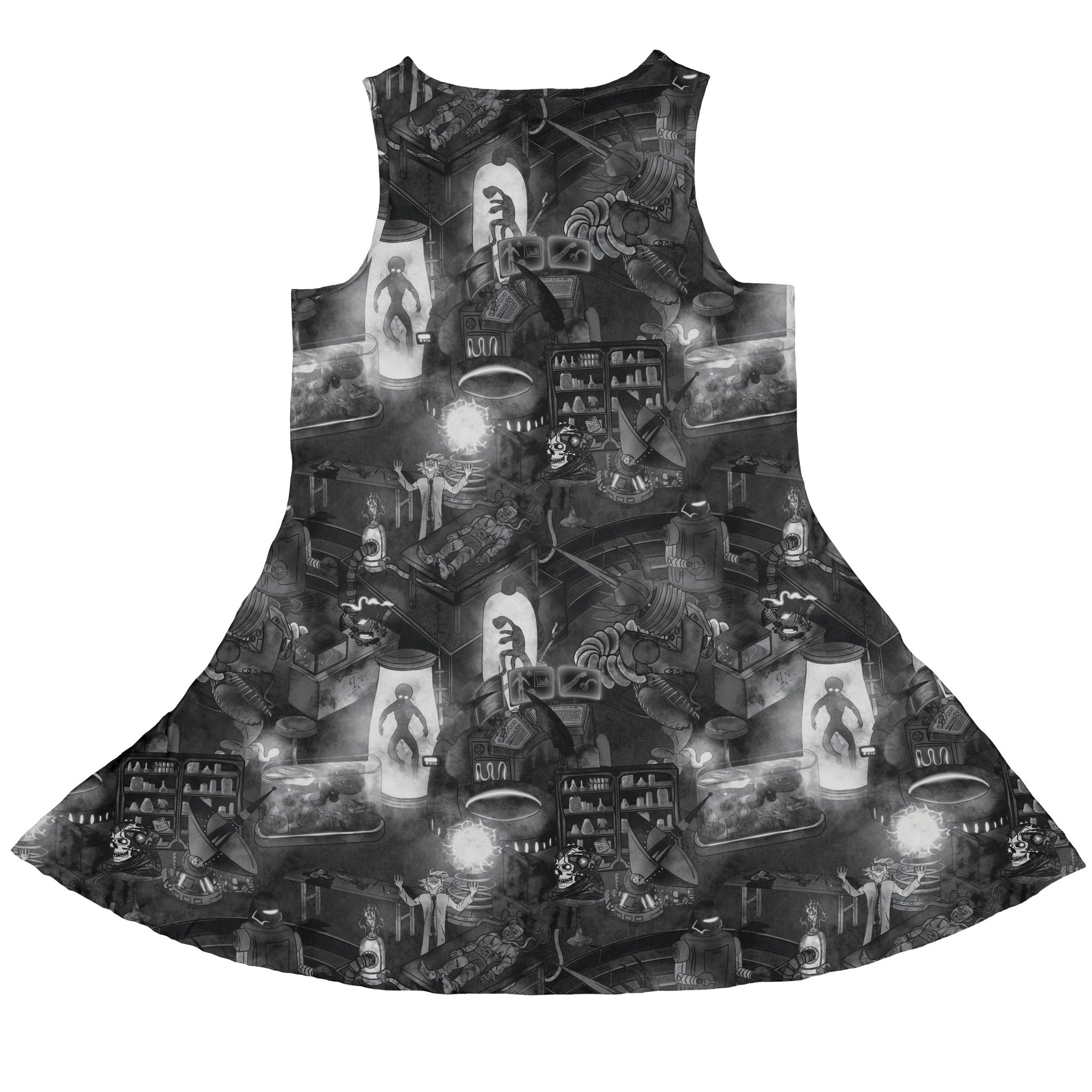 Mad Lab Midnight Dress Geek Nerd halloween lx - C q4