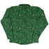 Mad Science Lab Green Long Sleeve Button Up Shirt Geek Nerd adult sizing FLOW DESC WRITING Maximalist Patterns
