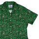 Mad Science Lab Green Curvy Button Up Shirt Geek Nerd Maximalist Patterns science print women