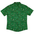 Mad Science Lab Green Button Up Shirt - adult sizing - Maximalist Patterns - science print